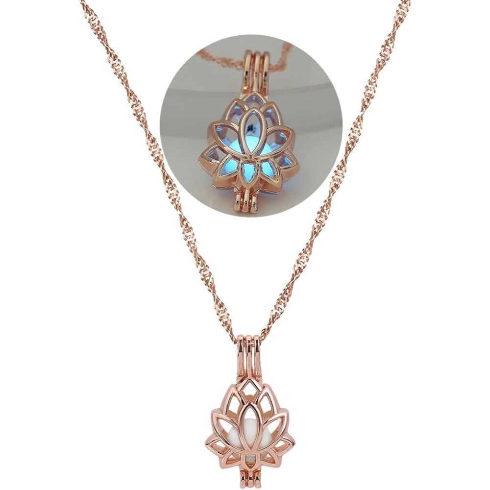 Fantasy Glow Flower Necklaces - Jewelry Charms Pendants for Women - Fairy, witch